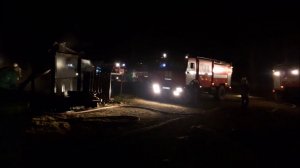 Пожар в поселке Новая Кола под Серовым