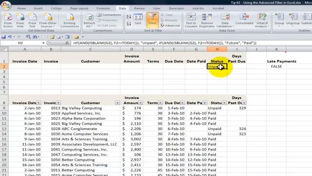 How to Use Advanced Filters in Excel