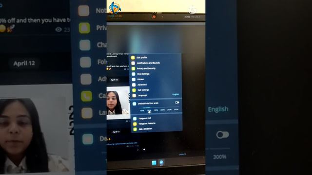 Telegram in Desktop mode⚡ #kinegyan #techshortz👍