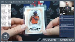 2021 Onyx Vintage Collection Baseball Case Break #4