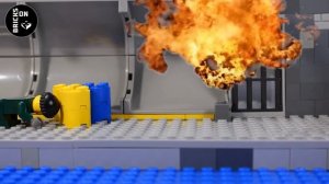 Lego Bank Robbery Heist Bomb Lego City Police Brickfilm Catch the crooks Stop Motion Animation