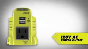 RYOBI 18V ONE+™ POWER SOURCE 150 Watt Battery Inverter