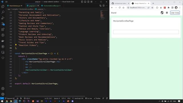 Instagram Stories and YouTube Categories section | Next js And Tailwind CSS Episode 04 смотреть онлайн