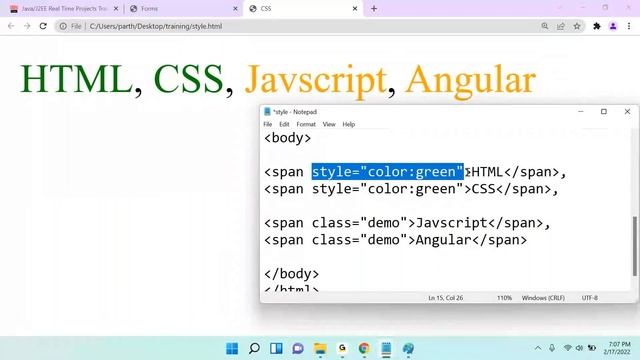 HTML, CSS, BootStrap (Session-7) | By Mr. Ranjan