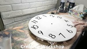 ⏰ЧАСЫ ПОД МРАМОР 50 СМ ИЗ ЭПОКСИДНОЙ СМОЛЫ ⏰Анна Кохан