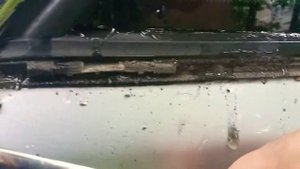Снятие хромированного молдинга Ауди А4 Б5 рестайлинг.