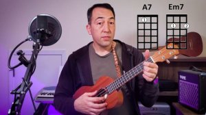 How to play Moon River by Henry Mancini - ukulele tutorial introduction to jazz strum with chords