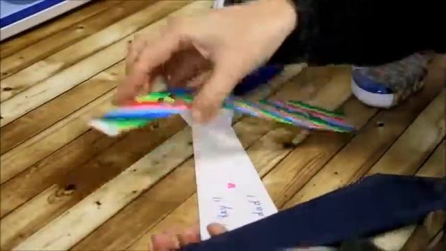 Проекты на плоттере ScanNCut. Бумажный галстук с надписью