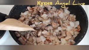 Пирожки из слоёного дрожжевого теста с картофелем и мясом!?
