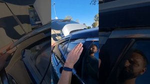 Как временно починить разбитое окно в автомобиле, чтобы стекло выглядело неповреждённым.