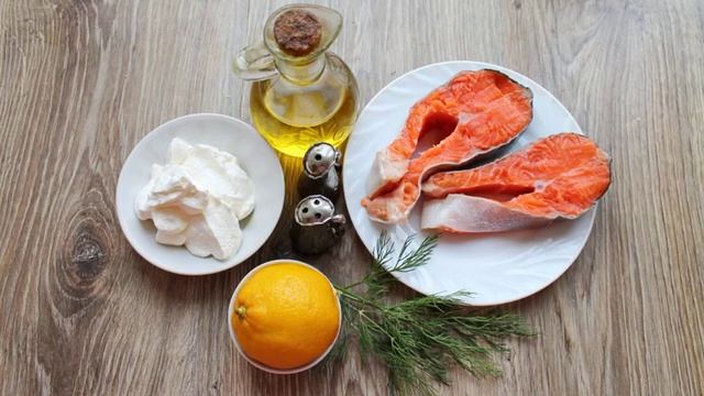 Форель запеченная в сметане