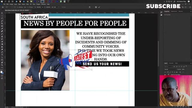 How To Design Modern Newspaper Layout in Adobe Photoshop 2022 смотреть онлайн