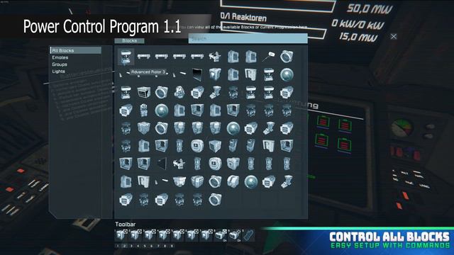 Power Control Program Script for Space Engineers - Trailer смотреть онлайн