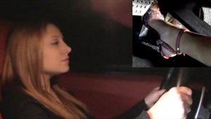 Fast Driving Girls - Marty Driving Ferrari F430 F1 close to 300 km/h in heels (054)