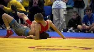 U17 D. Rozkov (EST) vs H. Basarab (UKR) 45kg. Youth boys greco-roman wrestling.