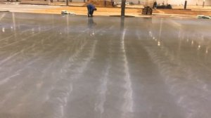 Затирка бетона пластиковыми лопастями