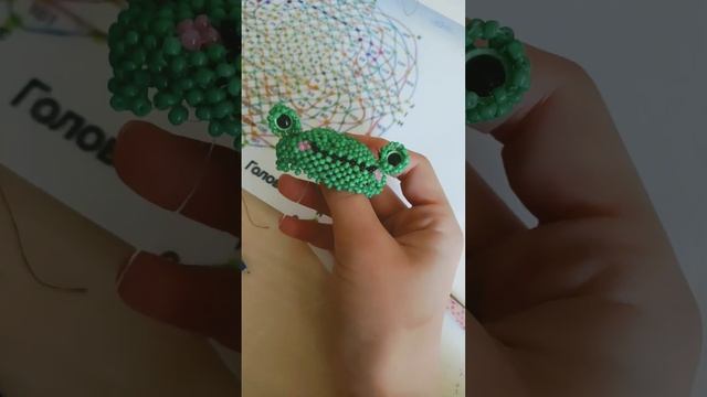 голова амигуруми лягушки готова #бисер #бисерныеукрашения #бисероплетение #амигурумиизбисера смотреть онлайн
