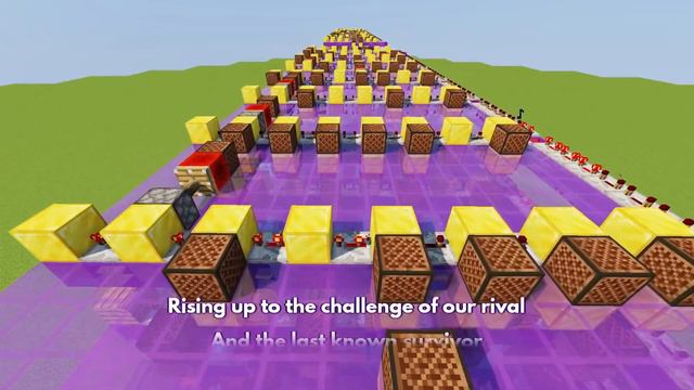 Survivor - Eye Of The Tiger ♪ Minecraft Note Block Song (Lyrics) смотреть онлайн