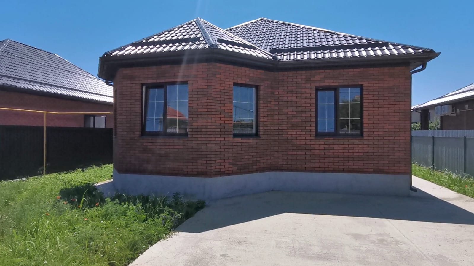 Дом в Краснодаре с газом! Коттеджный посёлок Виктория. смотреть онлайн