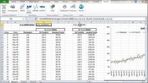 Maintaining X-12-ARIMA model in Excel