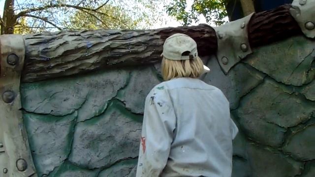 мастер класс покраска забора арт бетон . место для мусорных баков смотреть онлайн