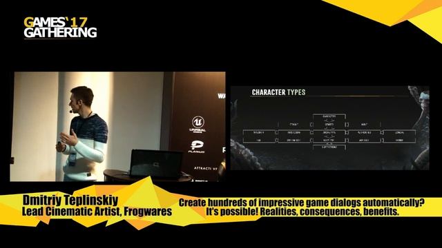 Games Gathering 2017 — Дмитрий Теплинский — Cотни качественных игровых диалогов автоматически? смотреть онлайн