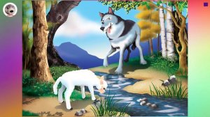 The Wolf and The Lamb Fable in English for Kids