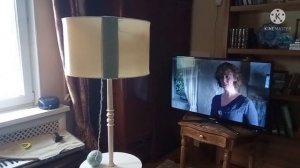 Переделать старый торшер своими руками, абажур сделан из ниток