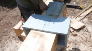 Dovetail Log Cabin - Cutting Dovetail Notches