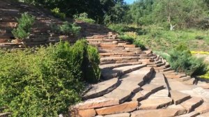 Каменная лестница Укрепление склона Подпорная стенка камень плитняк Хакасия