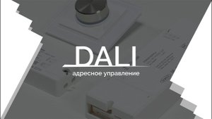 Видеоурок 2. DALI — адресное управление.
