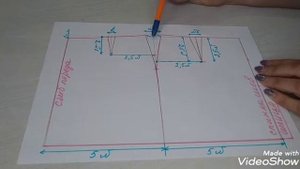 Построение основы юбки.