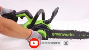 Montaje Electrosierra Greenworks GD24CS30 24V