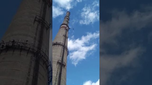 Спартанский роупджампинг с 90 метров в Алматы 30.09.2017 прыжок Артёма