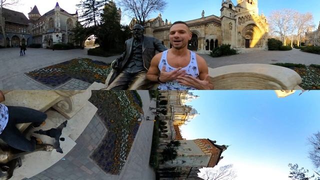 Visit Budapest: Vajdahunyad Castle (Vajdahunyad vára) - VR 360° Virtual Travel Vlog in Hungary 8K смотреть онлайн
