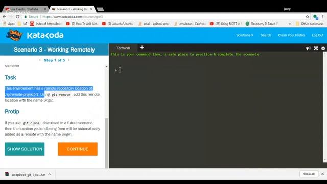 KataCoda - Git смотреть онлайн