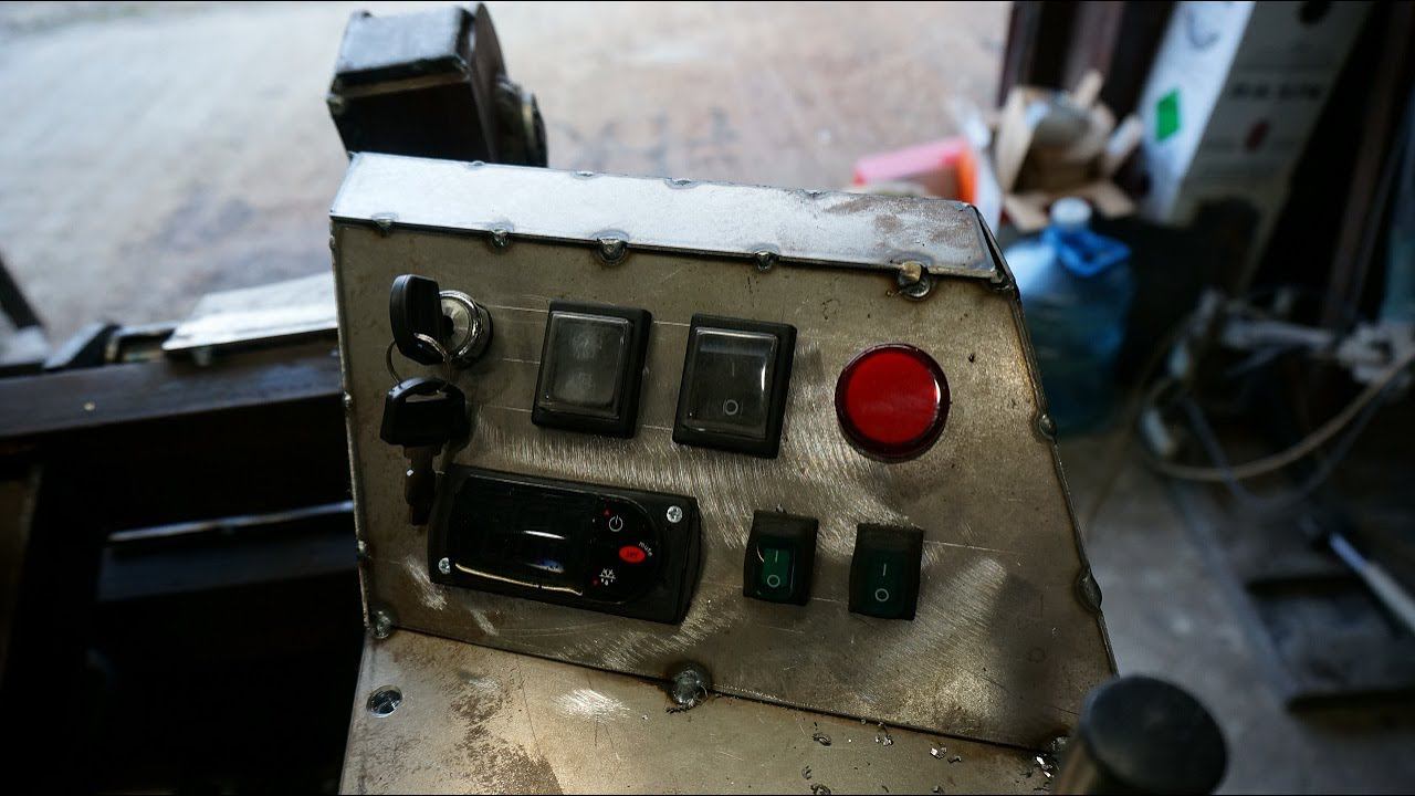 Самодельный мини погрузчик. Часть 6-я. смотреть онлайн