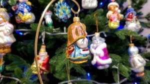 Набор елочных игрушек Репка.  Фабрика Елочка. Ручная работа. Стекло. Россия