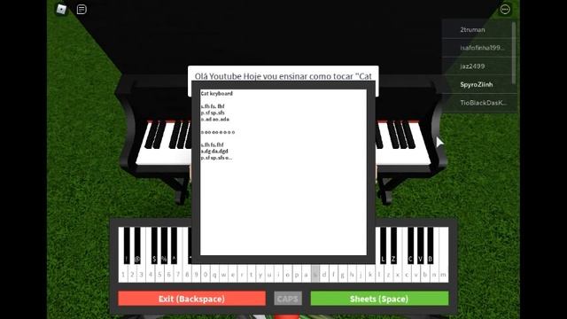 How to play [ROBLOX Piano] Cat keyboard [VERY EASY] смотреть онлайн