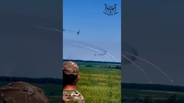 Работа  штурмовиков Су-25 ВКС на глазах наших бойцов.