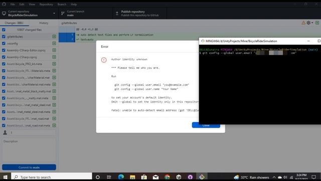 Git Error "Author identity unknown" смотреть онлайн