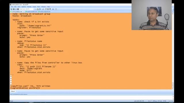 Ansible User Interactive Input to check the result in remote host and evaluate the progress смотреть онлайн