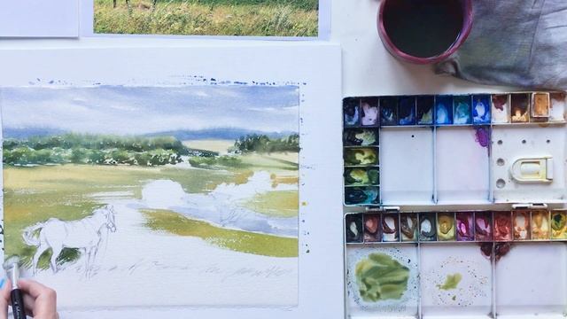 Рисуем акварелью #5: Родные просторы смотреть онлайн