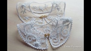 Кружевной воротничок  для первоклассницы! ирландское кружево