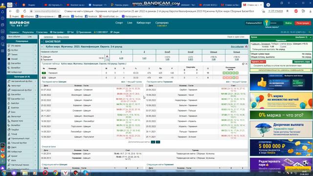 Швеция - Германия! Баскетбол квалификация кубок мира 2023! смотреть онлайн