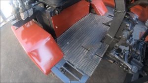 Самодельный минитрактор. Покрашен.