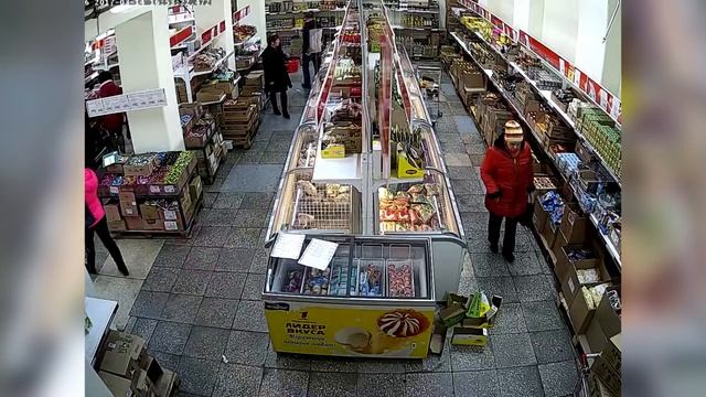 Кража кошелька в магазине Хлеб соль, Братск Март 2017 смотреть онлайн