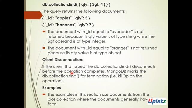 Lecture 9 - Methods in MongoDB  MongoDB Full Course  Uplatz