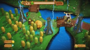 PixelJunk™ Monsters 2 - Статуя против трех Громошмяков