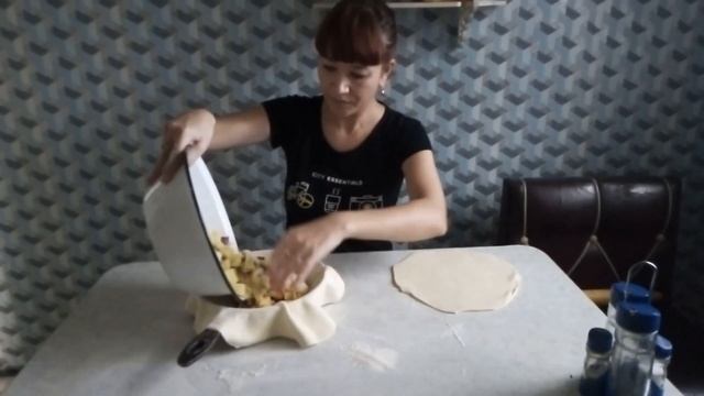 Татарский пирог с мясом и картофелем Балиш.